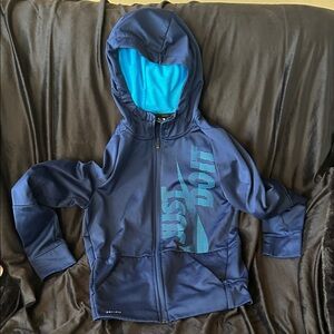 Nike Kids Jacket- Navy and Teal
